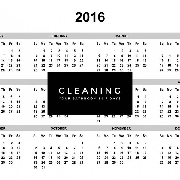 You don't have to clean your bathroom in one day
