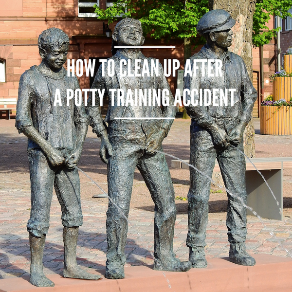 How to clean up after a potty training accident