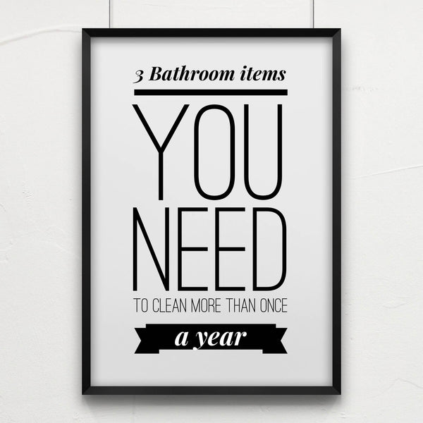 3 Things in your bathroom you should clean more than once a year