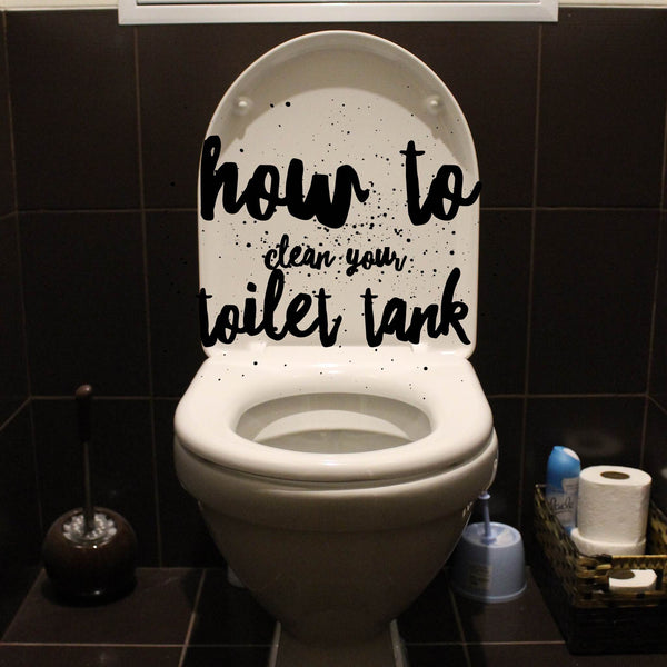 How to clean your toilet tank