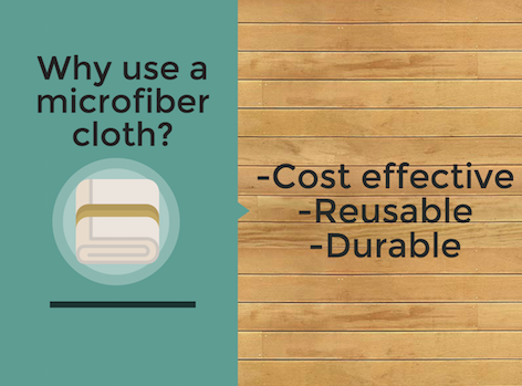 Infographic: Cleaning your bathroom with a microfiber cloth