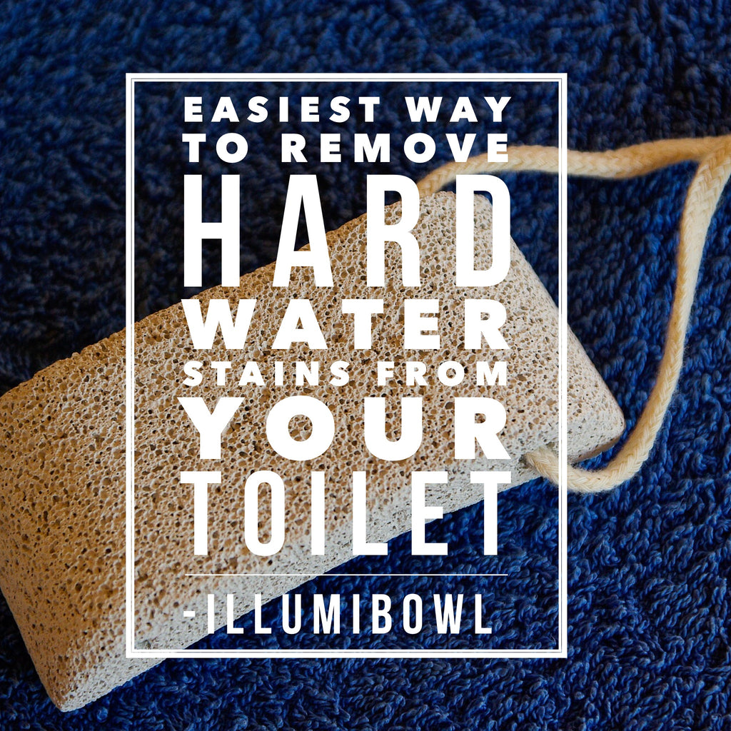 Easiest way to remove hard water stains from your toilet